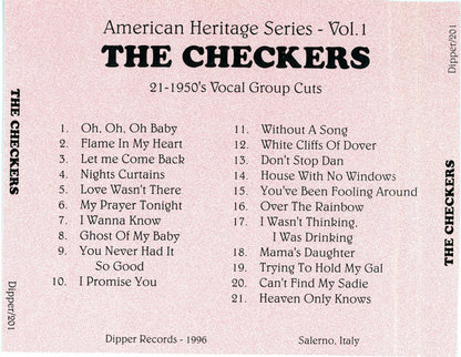 The Checkers : American Heritage Series   Vol. 1 (CD, Comp, Mono)