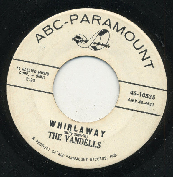 The Vandells (4) : Whirlaway / Torch (7", Single)