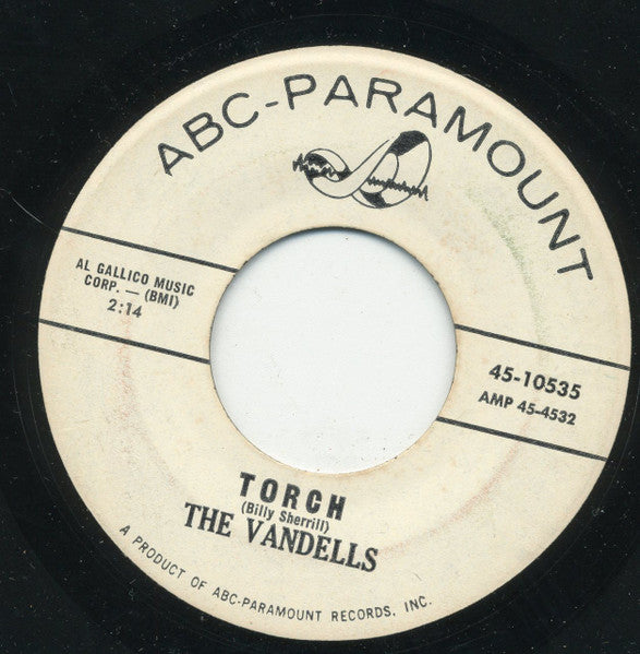 The Vandells (4) : Whirlaway / Torch (7", Single)