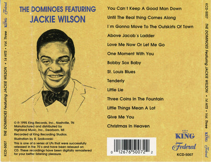 The Dominoes Featuring Jackie Wilson : 14 Hits • Volume Three (CD, Comp, Mono)