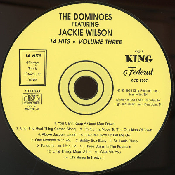 The Dominoes Featuring Jackie Wilson : 14 Hits • Volume Three (CD, Comp, Mono)