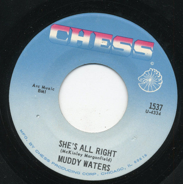 Muddy Waters : She's All Right / Sad, Sad Day (7", Single, RE)