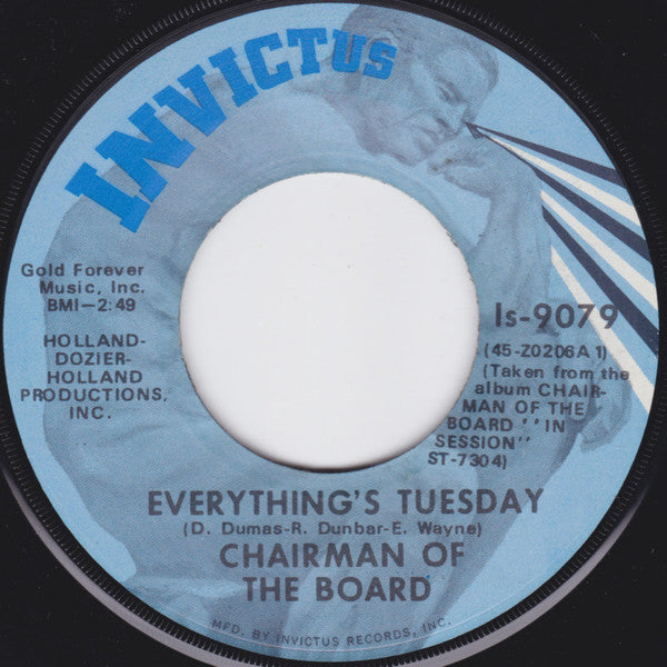Chairmen Of The Board : Everything's Tuesday / Patches (7", Scr)