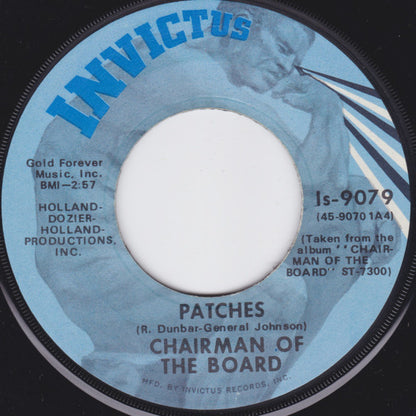 Chairmen Of The Board : Everything's Tuesday / Patches (7", Scr)