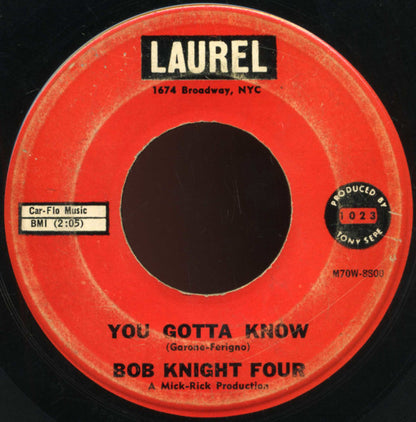 Bob Knight Four : For Sale / You Gotta Know (7", Single)