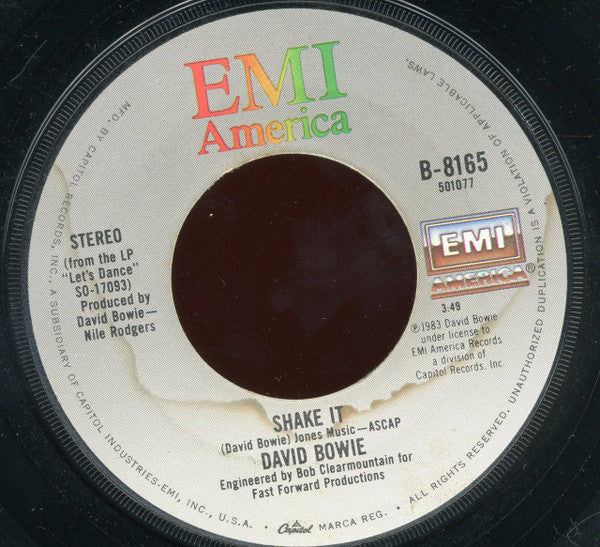 David Bowie : China Girl (7", Single, Win)