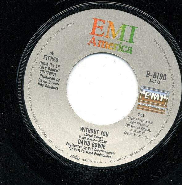 David Bowie : Without You (7", Single)