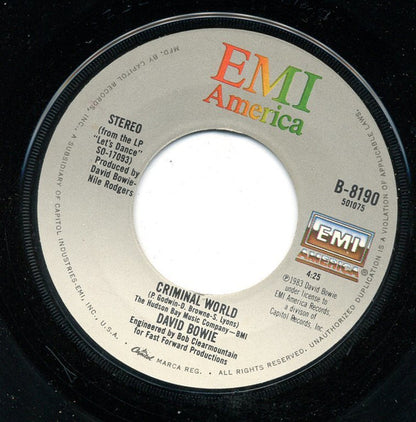 David Bowie : Without You (7", Single)