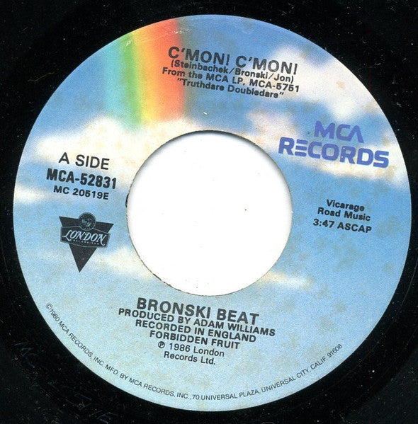 Bronski Beat : C'mon! C'mon! (7", Single)