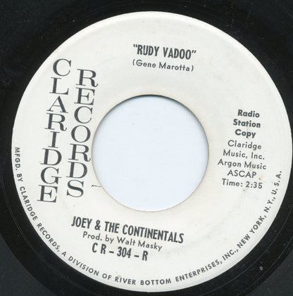 Joey & The Continentals : She Rides With Me / Rudy Vadoo (7", Single, Promo)