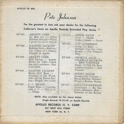 Pete Johnson : Pete Johnson (7", EP)