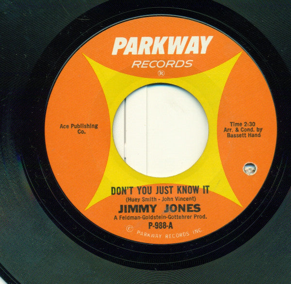 Jimmy Jones : Don't You Just Know It (7", Single, Styrene)