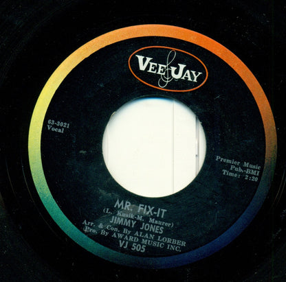 Jimmy Jones : Mr. Fix-It (7")