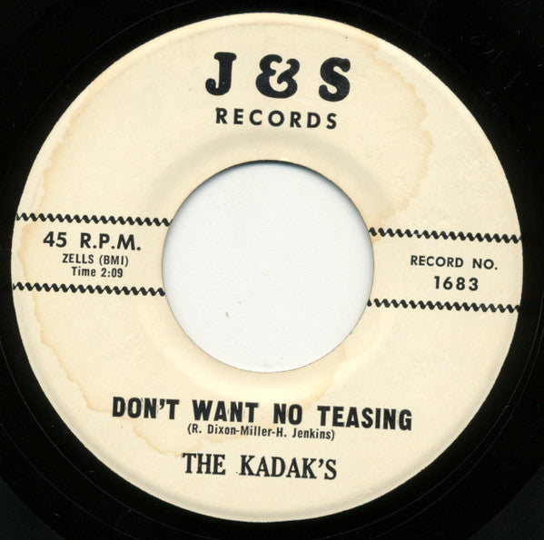 The Kodaks : Don't Want No Teasing / Look Up To The Sky (7", Single, RP)