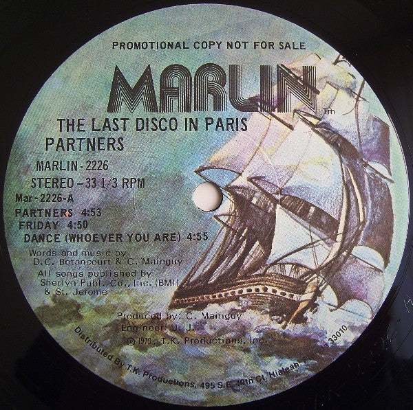 Partners : The Last Disco In Paris (LP, Album, Promo)