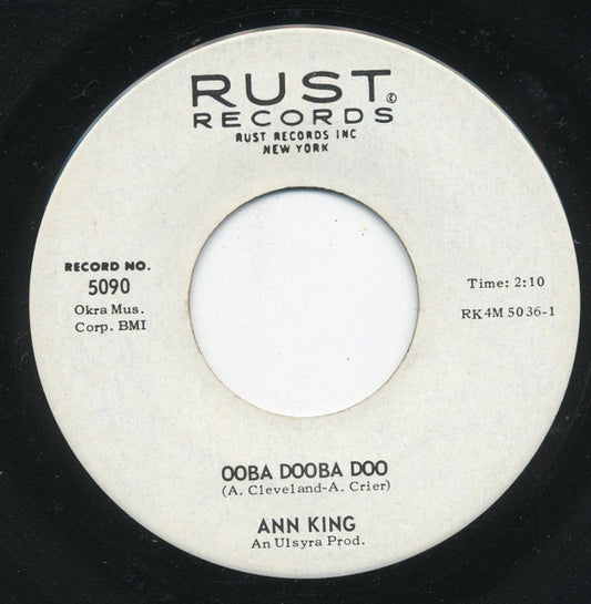 Annette King : Ooba Dooba Doo / Tears On My Pillow  (7", Single)