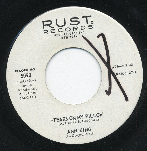 Annette King : Ooba Dooba Doo / Tears On My Pillow  (7", Single)