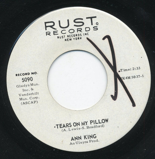 Annette King : Ooba Dooba Doo / Tears On My Pillow  (7", Single)