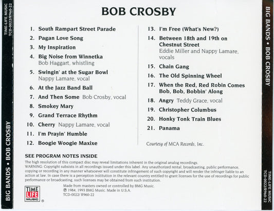 Bob Crosby : Bob Crosby (CD, Comp)