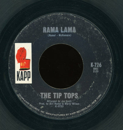 The Tip Tops (2) : Rama Lama / Super Soul (7", Single, Styrene)