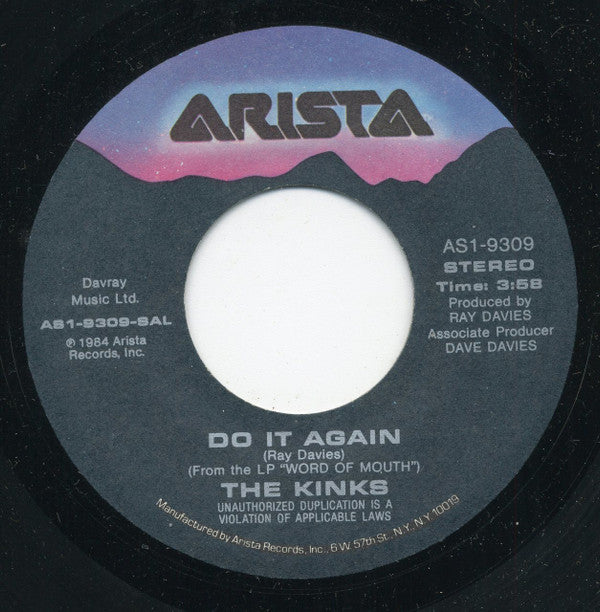 The Kinks : Do It Again (7", Single)