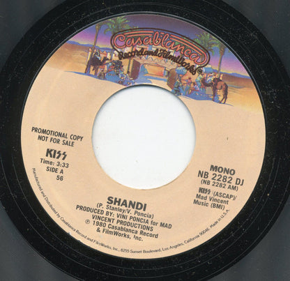 Kiss : Shandi (7", Single, Mono, Promo, Styrene, 56 )