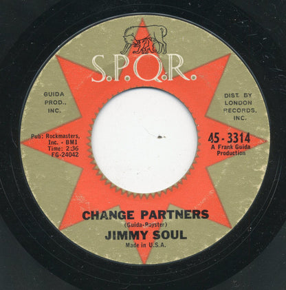 Jimmy Soul : I Hate You Baby / Change Partners (7", Single, Styrene)