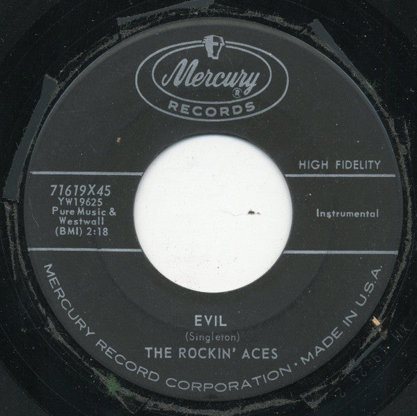 The Rockin' Aces : Thunder / Evil (7")