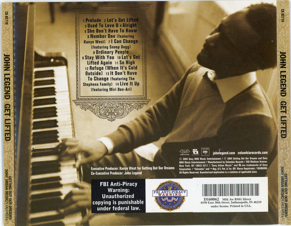 John Legend : Get Lifted (CD, Album, Club)