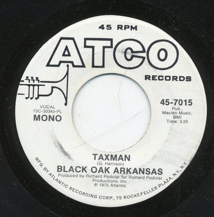 Black Oak Arkansas : Taxman (7", Mono, Promo, PL )