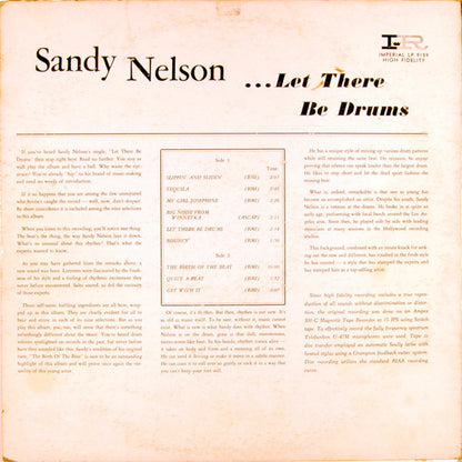 Sandy Nelson : Let There Be Drums (LP, Album, Mono)