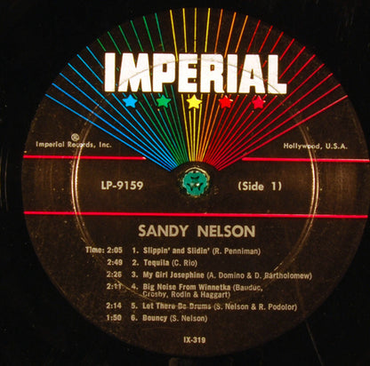 Sandy Nelson : Let There Be Drums (LP, Album, Mono)