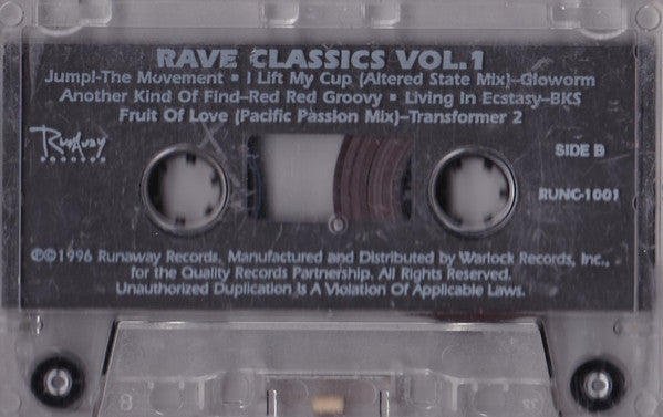 Various : Rave Classics Vol. 1 (Cass, Comp, Dol)