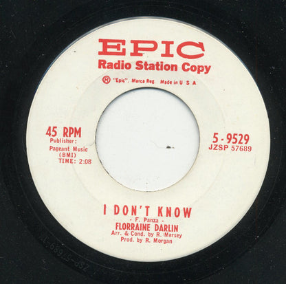 Florraine Darlin : Long As The Rose Is Red / I Don't Know (7", Single, Promo)