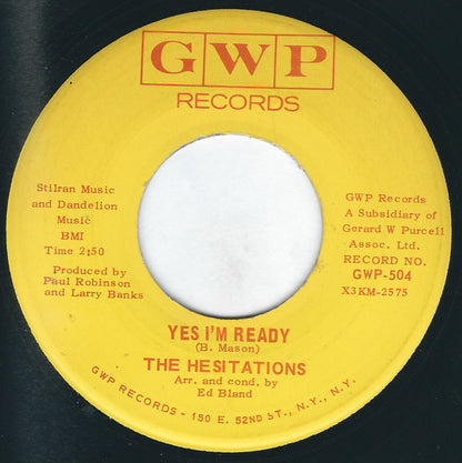 The Hesitations : Is This The Way To Treat A Girl (7", Single, Ind)