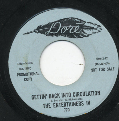 The Entertainers IV : Gettin' Back Into Circulation / When You're Young And In Love (7", Single, Promo)