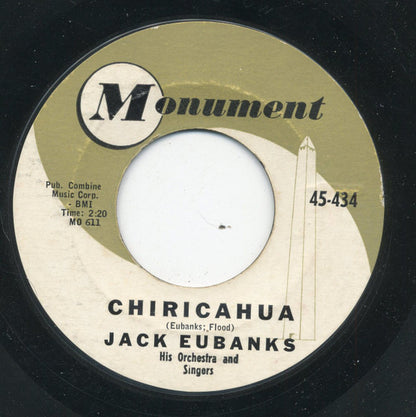 Jack Eubanks Orchestra : What'd I Say / Chiricahua (7", Styrene)