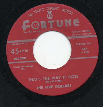 The Five Dollars : My Baby - O  (7", RE)