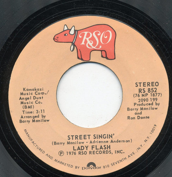 Lady Flash (2) : Street Singin' (7", Styrene)