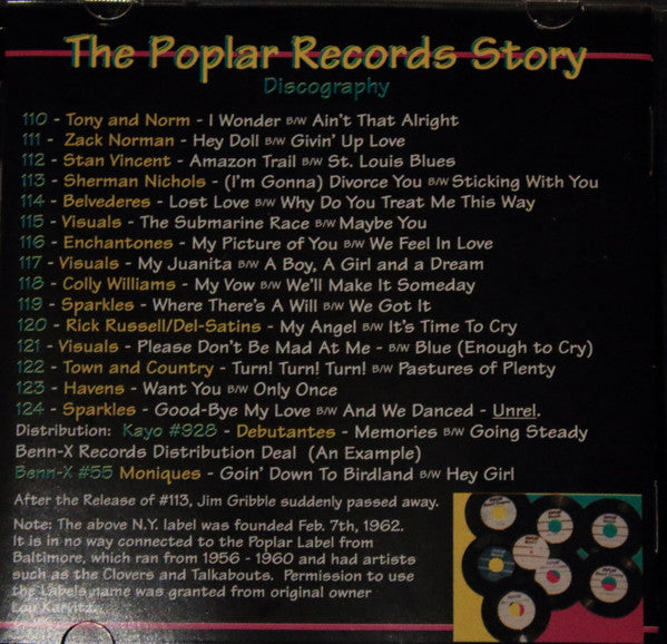 Various : The Poplar Records Story (CD, Comp, Mono)