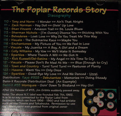 Various : The Poplar Records Story (CD, Comp, Mono)