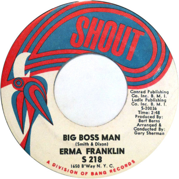 Erma Franklin : Big Boss Man / Don't Catch The Dog's Bone (7")