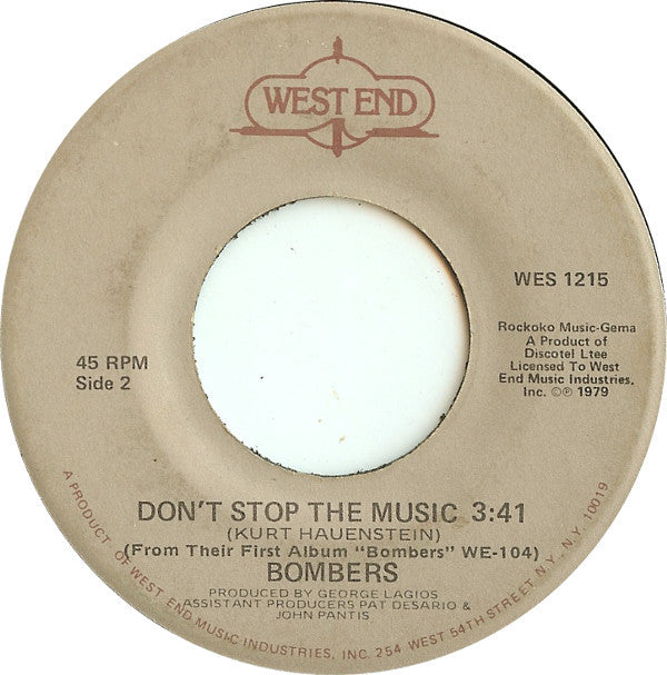 Bombers : (Everybody) Get Dancin' (7")