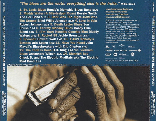 Various : Martin Scorsese Presents The Blues (Sampler) (CD, Comp, Promo, Smplr)