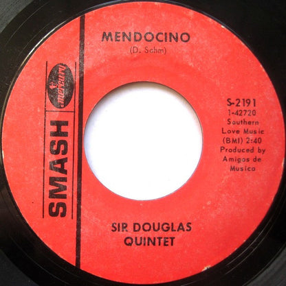 Sir Douglas Quintet : Mendocino (7", Single, Styrene, Mer)