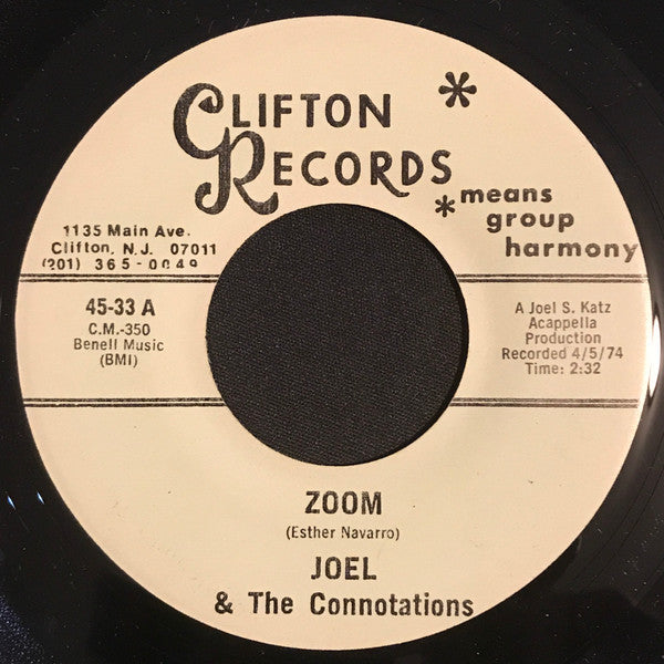 Joel Katz & Connotations (2) : Zoom / Stormy Weather (7")