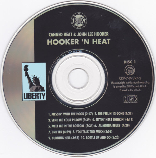 Canned Heat And John Lee Hooker : Hooker 'N Heat (2xCD, Album, RE)