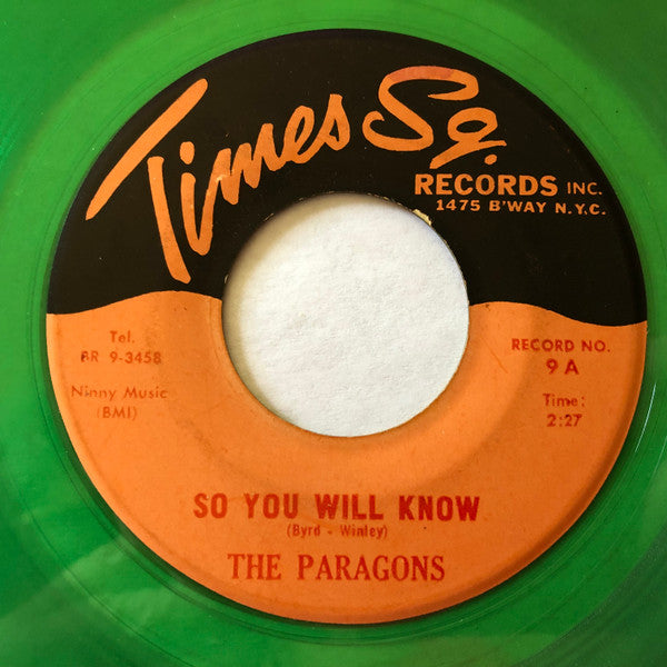 The Paragons (2) : So You Will Know / Don't Cry Baby (7", RE, Gre)