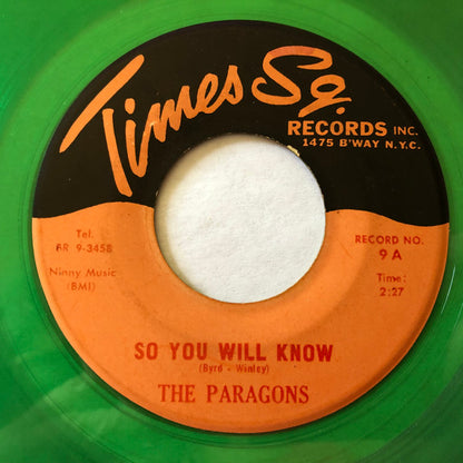The Paragons (2) : So You Will Know / Don't Cry Baby (7", RE, Gre)