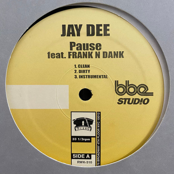 Jay Dee : Pause / Track (12", Promo)